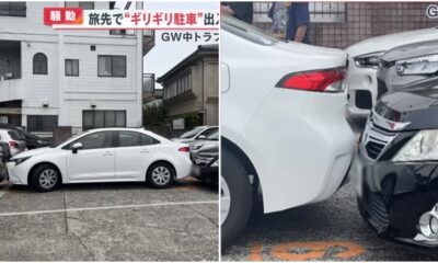 malaysian driver japan tourist spot double park