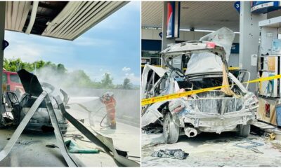 petrol station fire perlis