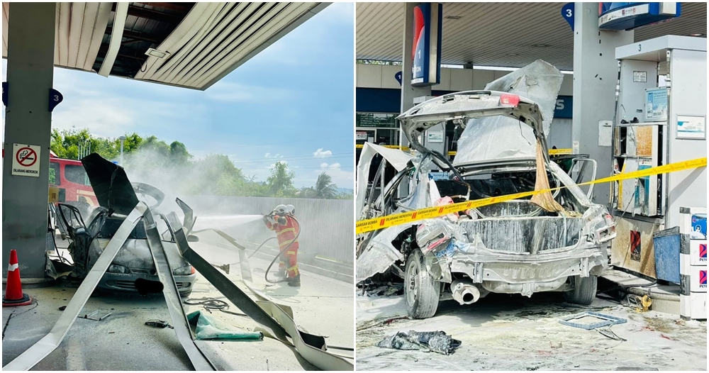 petrol station fire perlis