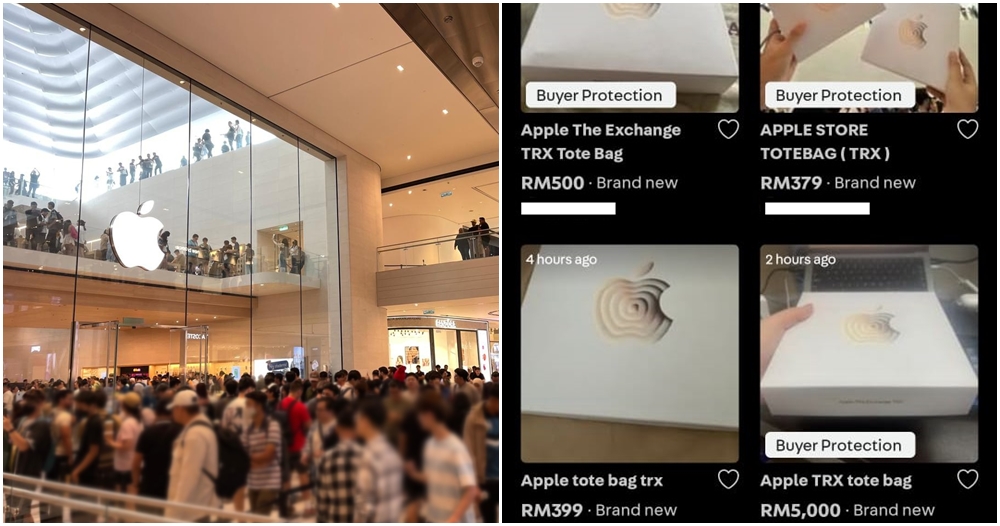 apple store tote bag carousell