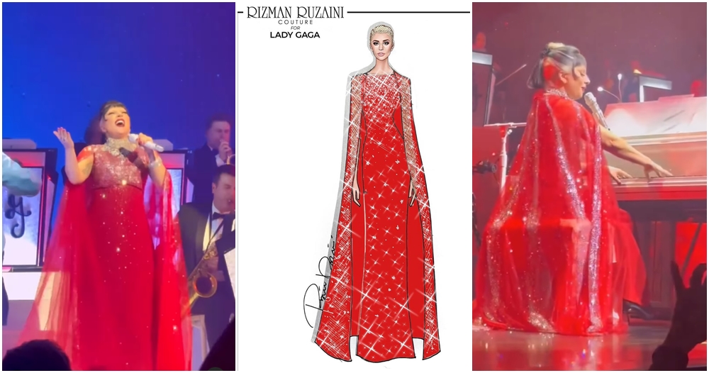 lady gaga wearing rizman ruzaini for her vegas residency