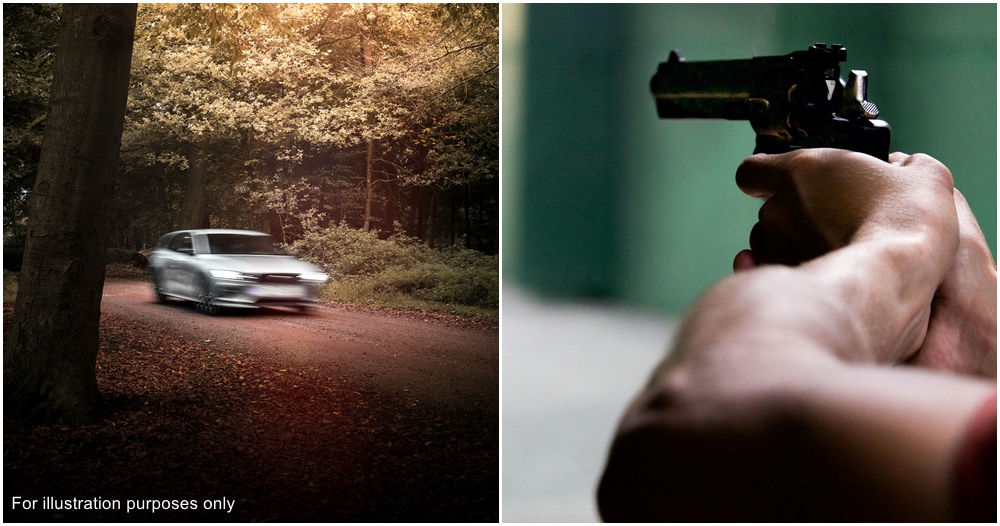 police chase shootig match