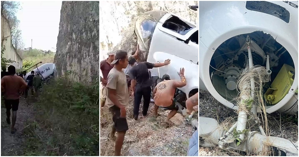 helicopter crash in bali due to kite string